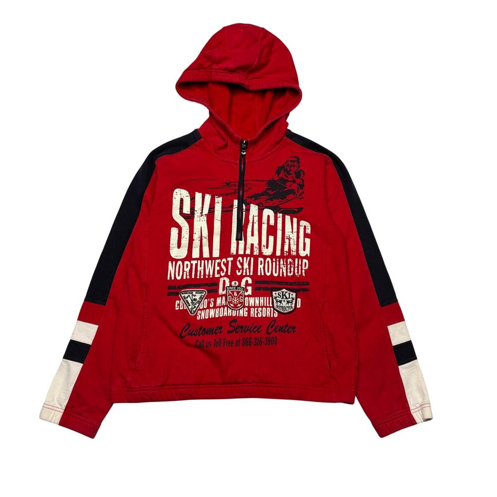 Dolce & Gabbana Junior Ski Racing Hoodie Youth Medium Y2K